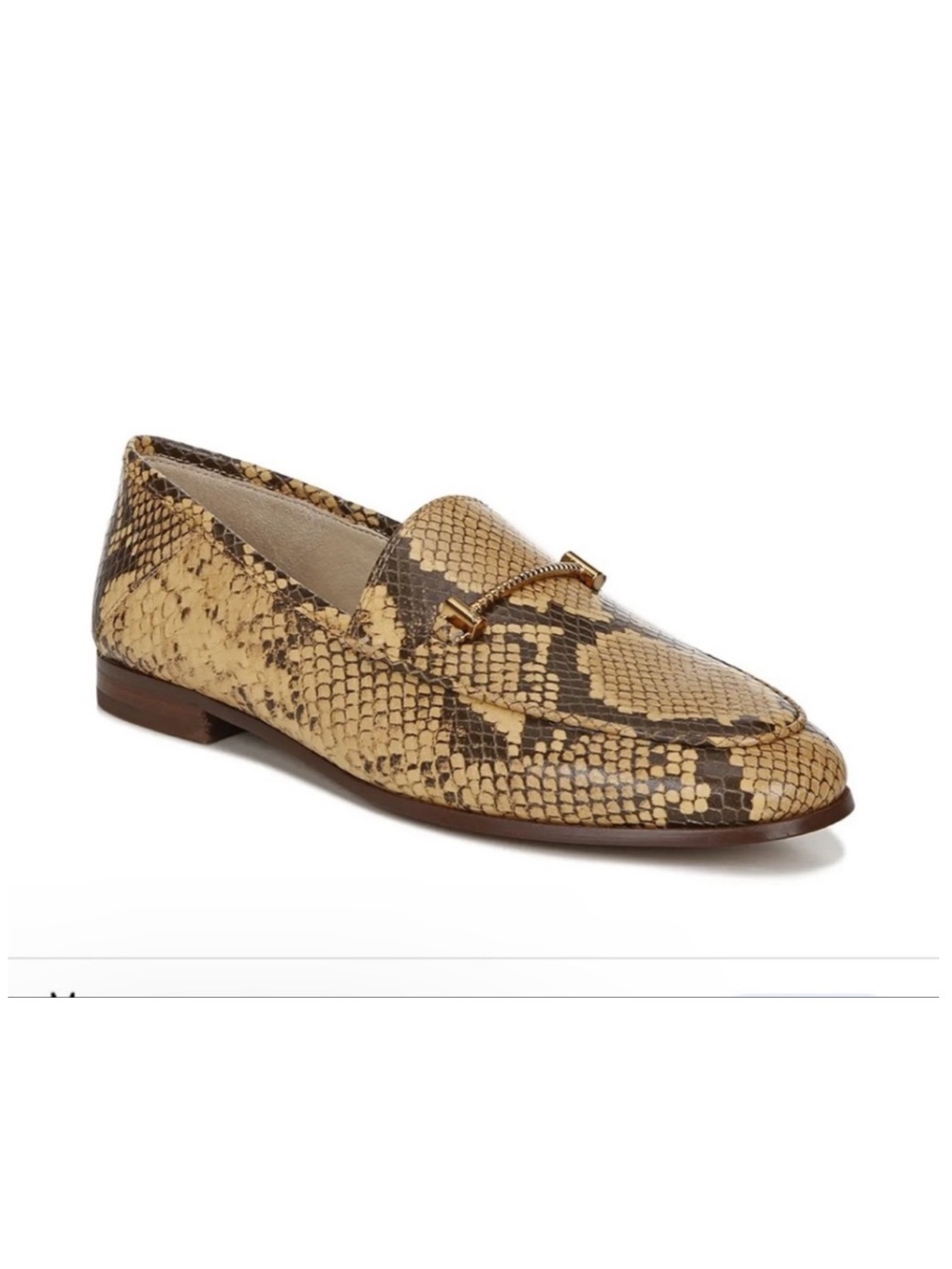 Sam Edelman Lior Dark Wheat Multi Leather Loafers Size 6.5 womens
